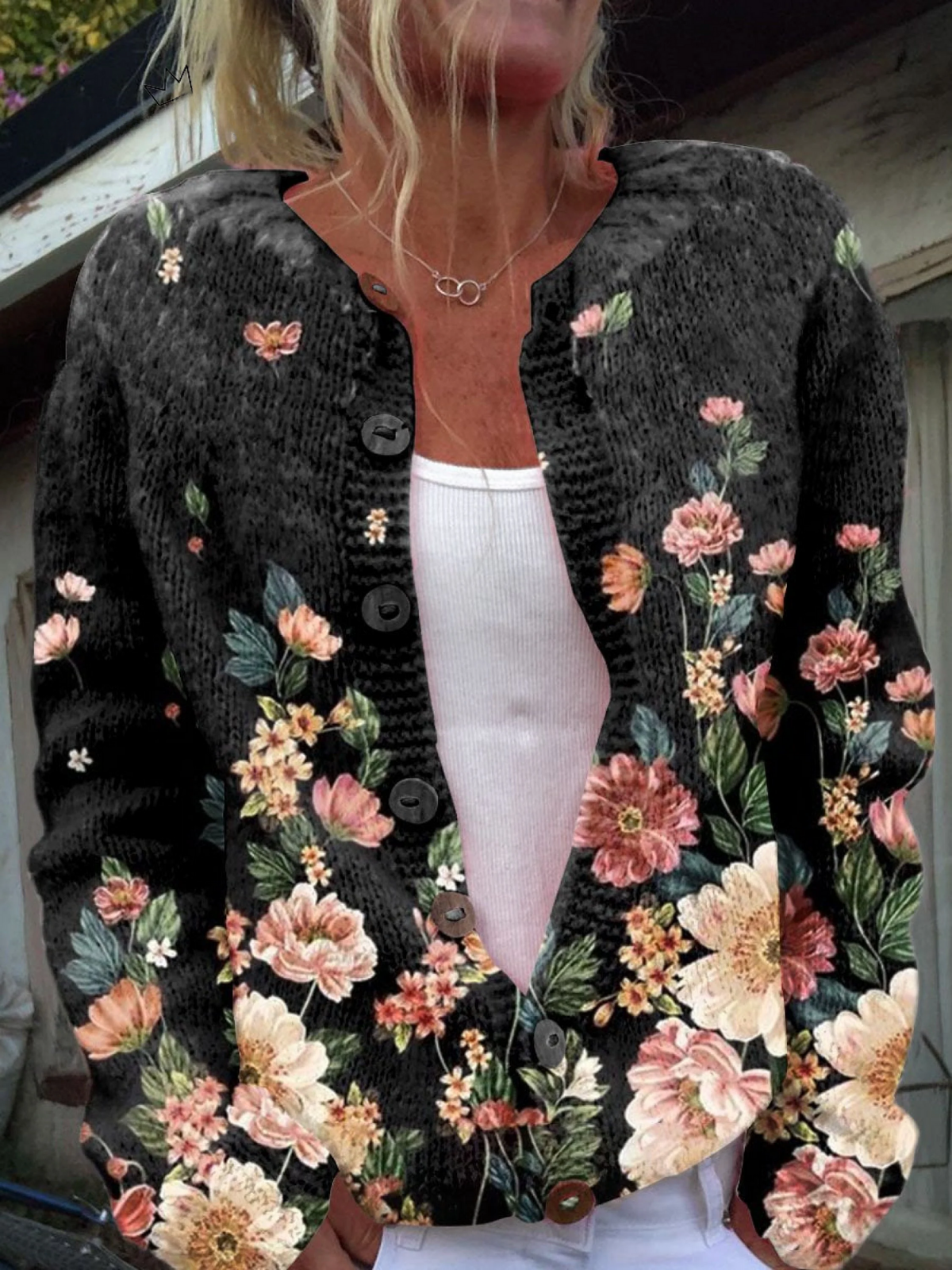 Kivara™ | Vintage Bloemen Cardigan