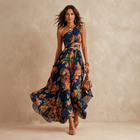 Celeste | One-Shoulder Bloemen Maxi