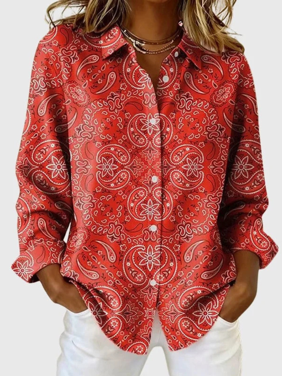 Joanna | Paisley Knopblouse