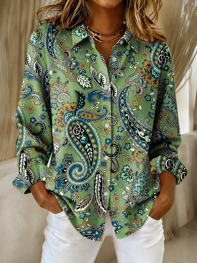 Joanna | Paisley Knopblouse